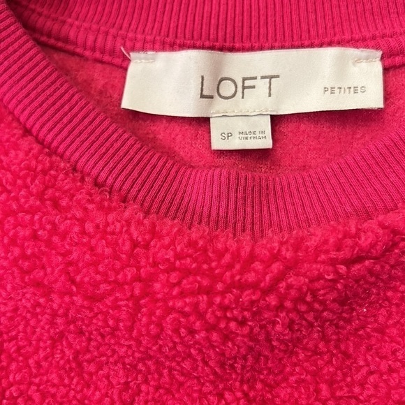 Loft Petites Sherpa Women’s Small Petite Sweatshirt - Picture 6 of 7